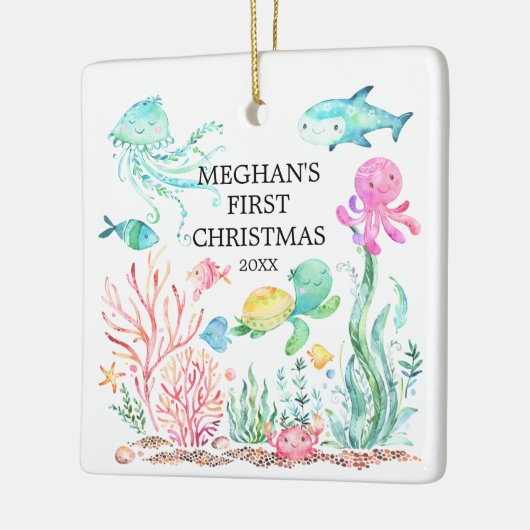 Unter dem Sea Baby's First Christmas Ornament (Links)