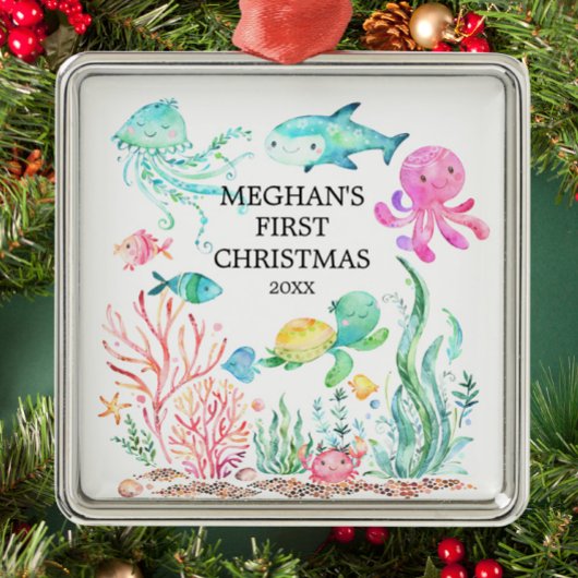 Unter dem Sea Baby's First Christmas Ornament