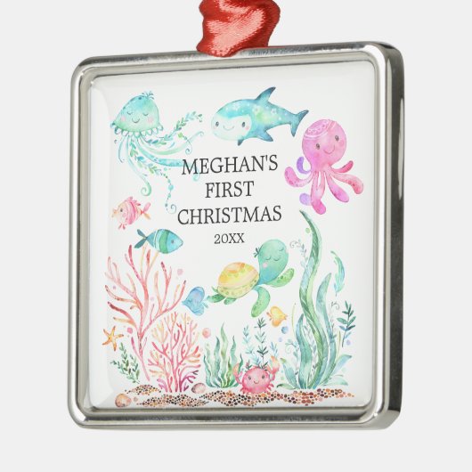 Unter dem Sea Baby's First Christmas Ornament (Links)