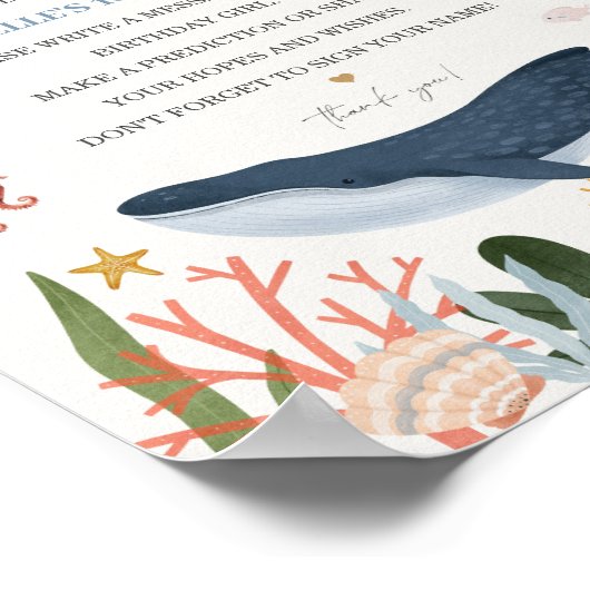 Unter dem Sea Birthday Party Time Kapsel-Zeichen Poster (Ecke)