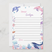 Unter dem "Sea Birthday Time Capsule Message Card" Dankeskarte (Vorderseite)