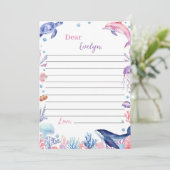 Unter dem "Sea Birthday Time Capsule Message Card" Dankeskarte (Stehend Vorderseite)