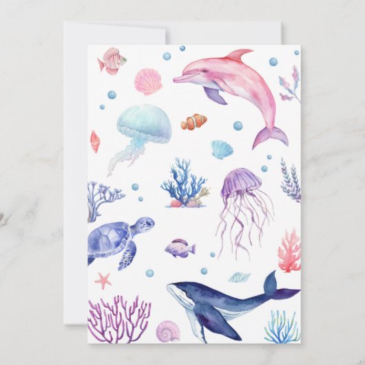 Unter dem "Sea Birthday Time Capsule Message Card" Dankeskarte (Rückseite)