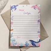 Unter dem "Sea Birthday Time Capsule Message Card" Dankeskarte