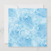 Unter dem Sea Blue & Gold Bridal Dusche Einladung (Rückseite)