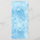 Unter dem "Sea Blue Gold Wedding Menu" Menükarte (Rückseite)