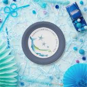 Unter dem Sea Blue Whale Birthday Party Pappteller (Party)