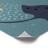 Unter dem Sea Boy Birthday Party Begrüßungszeichen Poster (Ecke)