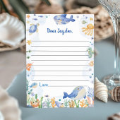 Unter dem Sea Boy Party Time Capsule Message Card Dankeskarte