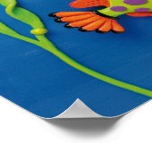 Unter dem Sea Fish Baby Boy Shower Kinderzimmer Poster (Ecke)