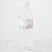 Unter dem Sea Girl Baby Shower Flasche Label Wasserflaschenetikett (Vorderseite)