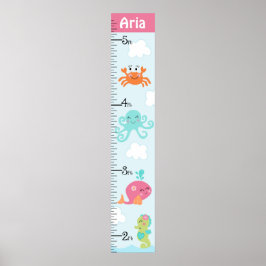 Unter dem Sea/Girls Growth Chart Behielt auf 8x44! Poster