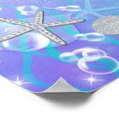 Unter dem Sea Magical Birthday Party Banner Poster (Ecke)