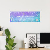 Unter dem Sea Magical Birthday Party Banner Poster (Heimbüro)