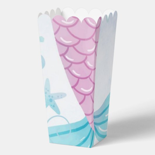 Unter dem Sea Mermaid Baby Dusche Party Geschenkschachtel (Rückseite)