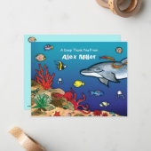 Unter dem "Sea- Ocean Life Note Card" Mitteilungskarte (Vorderseite/Rückseite Beispiel)