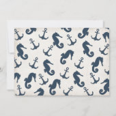 Unter dem Sea Ticket Nautical Birthday Party Einladung (Rückseite)