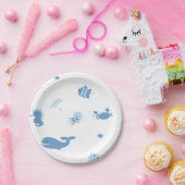 Unter dem Seebaby-Duschen-Teller Pappteller (Party)