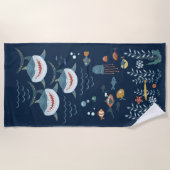 Unter dem Seefisch Strandtuch (Vorderseite)