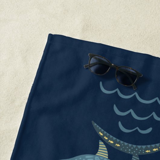 Unter dem Seefisch Strandtuch (Beispiel)