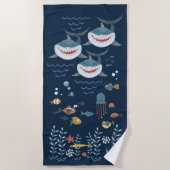 Unter dem Seefisch Strandtuch (Vorderseite)