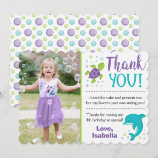 Unter dem Seegeburtstag danke zu kardieren Einladung