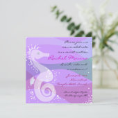 Unter dem Seepferd 16 . Geburtstag Einladung (Stehend Vorderseite)