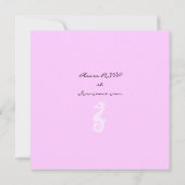 Unter dem Seepferd 16 . Geburtstag Einladung (Rückseite)