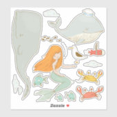 Unter dem Set der Meerjägersticker Aufkleber (Blatt)