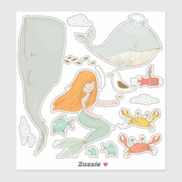 Unter dem Set der Meerjägersticker Aufkleber