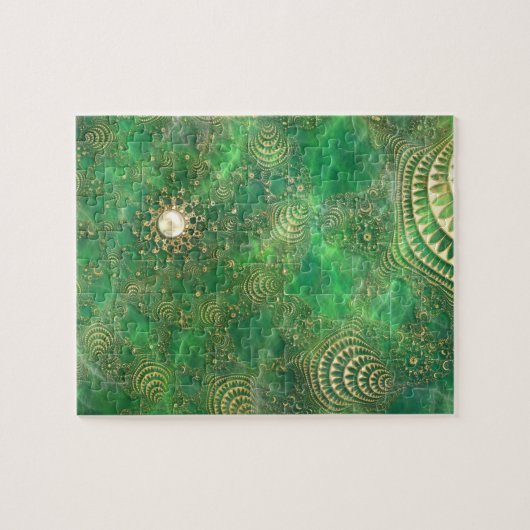 Unter dem smaragdgrünen Puzzle (Horizontal)