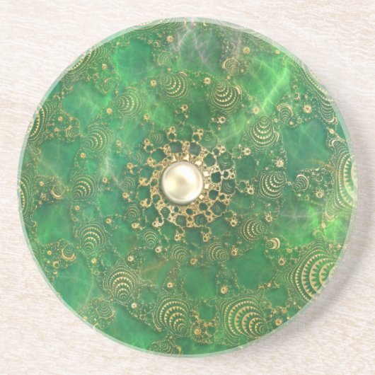 Unter dem smaragdgrünen Untersetzer (Vorne)