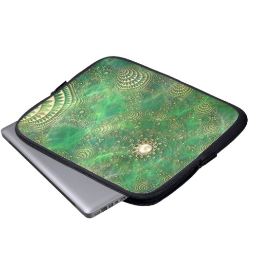 Unter dem Smaragdmeerschläfchen Laptopschutzhülle (Vorne Knopf)