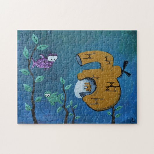 Unter dem Spiegel Puzzle (Horizontal)