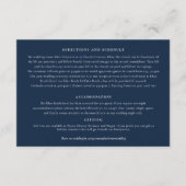 Unter dem Sternenhimmel kunstblau lila Hochzeitsde Begleitkarte (Vorderseite)