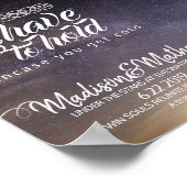 Unter dem Sternenhimmelzeichen Poster (Ecke)