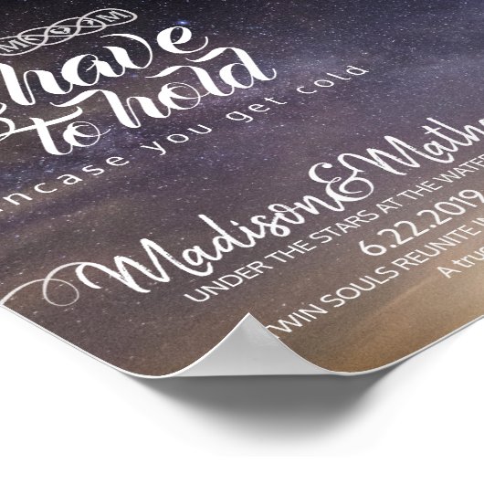 Unter dem Sternenhimmelzeichen Poster (Ecke)