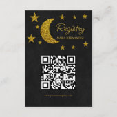 Unter dem Sternenregister Quinceañera Begleitkarte (Vorderseite)