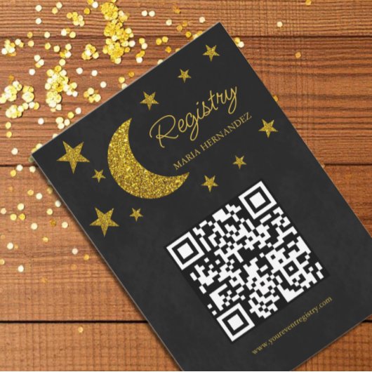 Unter dem Sternenregister Quinceañera Begleitkarte