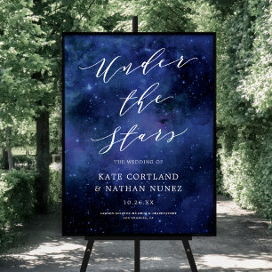 Unter dem Sternenzeichen "Astronomische Weltraumna Poster