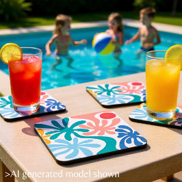 Unter dem Thema "Palms Sommer" Getränkeuntersetzer