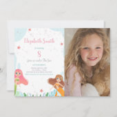 Unter dem Thema "Party für Mädchen" Einladung (Vorderseite)