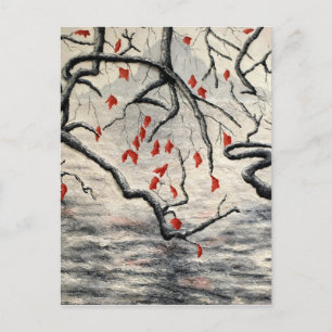 Unter dem Überhang der Fine Artist Alison Galvan Postkarte