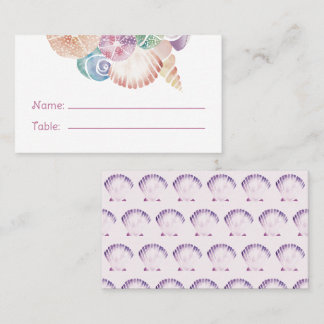 Unter dem Wasser Whimsical Watercolor Beach Name Platzkarte