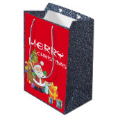 Unter dem Weihnachtsbaum Mittlere Geschenktüte (Rückseite Schrägansicht)