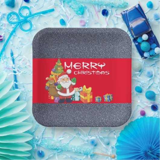 Unter dem Weihnachtsbaum Pappteller (Party)