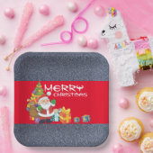 Unter dem Weihnachtsbaum Pappteller (Party)