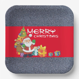 Unter dem Weihnachtsbaum Pappteller