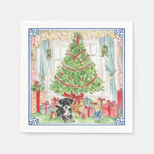 Unter dem Weihnachtsbaum Serviette