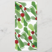 Unter dem Weihnachtsmenü Menükarte (Rückseite)